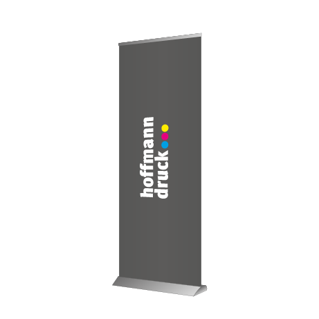 Roll-Up Deluxe | B 85 cm x H 153 - 200 cm | einseitig bedruckt